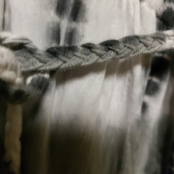 Vintage RXB Tye-dye Dress with Floral embroidery & Rhinestones- small-gpl - Picture 6 of 8